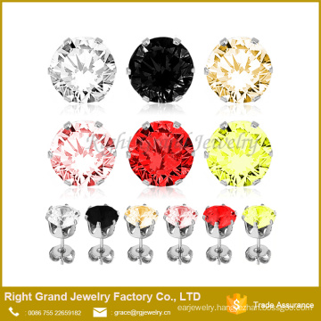 Fashion 316L stainless steel body piercing earring ear studs